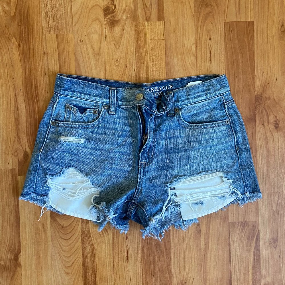 American Eagle Vintage Hi-Rise Festival denim shorts - Picture 1 of 7